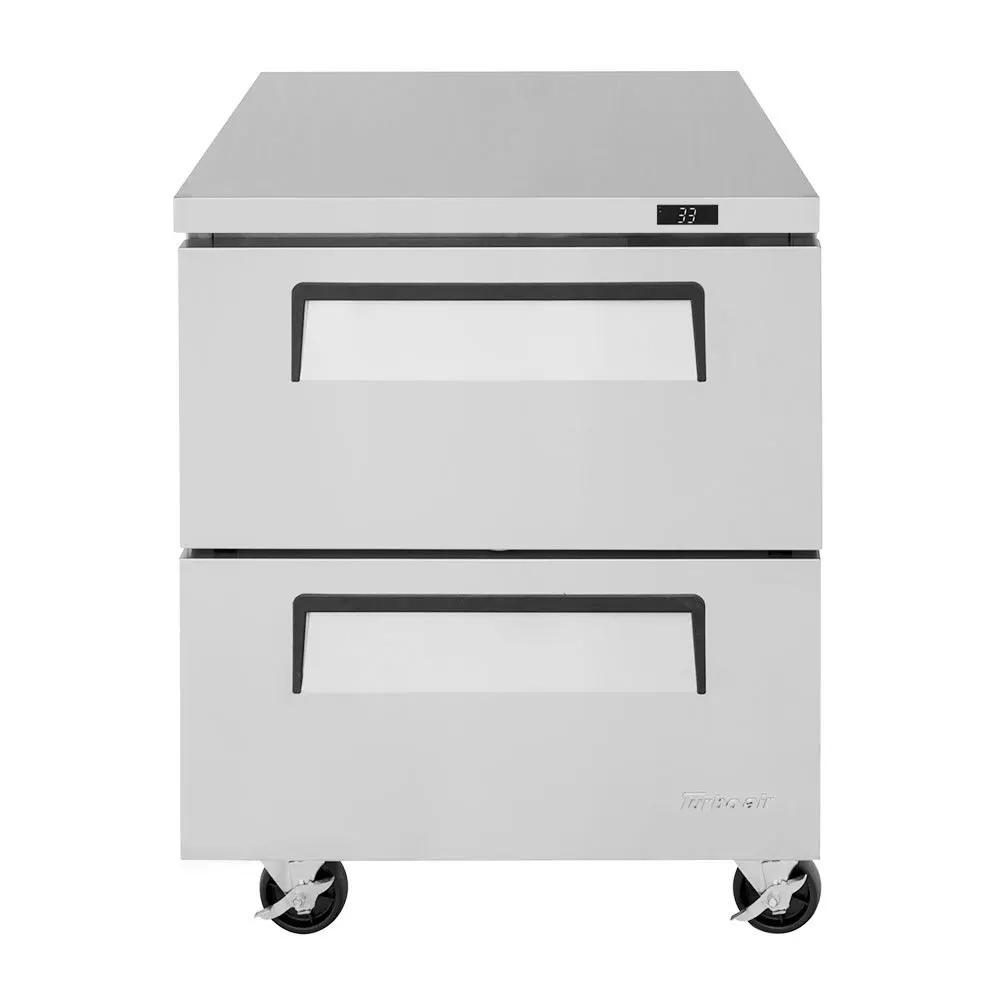 Turbo Air TUR-28SD-D2-N: 27.5" Undercounter Refrigerator with 2 Drawers - 115V