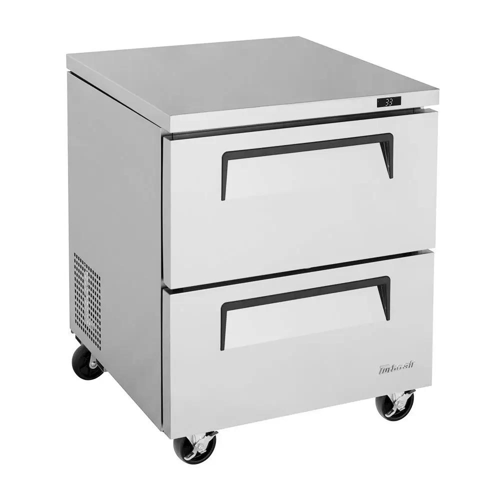 Turbo Air TUR-28SD-D2-N: 27.5" Undercounter Refrigerator with 2 Drawers - 115V