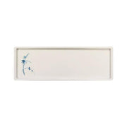 Thunder Group 0900BB, 13 1/2" X 4 1/2" SANDWICH TRAY, BLUE BAMBOO, Melamine, NSF, Case Pack of 12