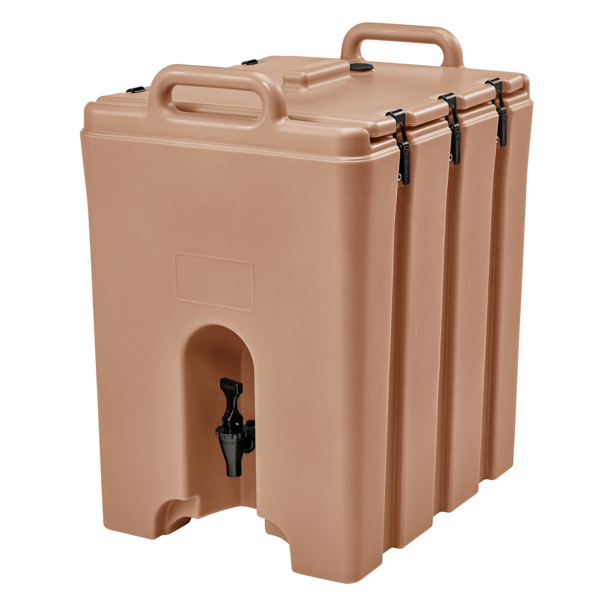 Cambro 1000LCD157 Camtainer 11 3/4 gal. Insulated Beverage Dispenser, 214 Servings - Coffee Beige