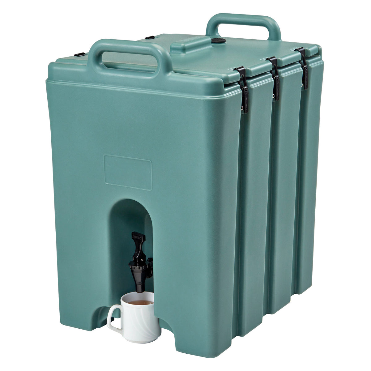 Cambro 1000LCD401 Camtainer 11 3/4 gal. Insulated Beverage Dispenser, 214 Servings - Slate Blue