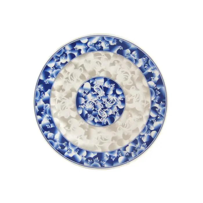 Thunder Group 1006DL, 6" PLATE, BLUE DRAGON, Melamine, NSF, Case Pack of 12