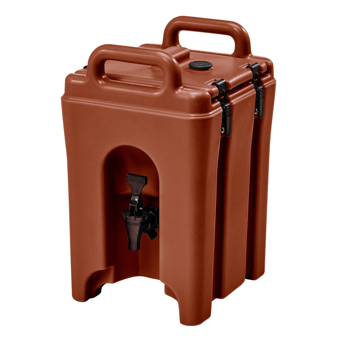 Cambro 100LCD402 Camtainer 1 1/2 gal. Insulated Beverage Dispenser, 27 Servings - Brick Red