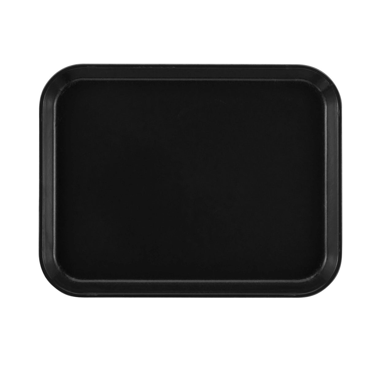 Cambro 1014110 Rectangular Camtray Fiberglass Tray, 10 5/8" x 13 3/4" - Black