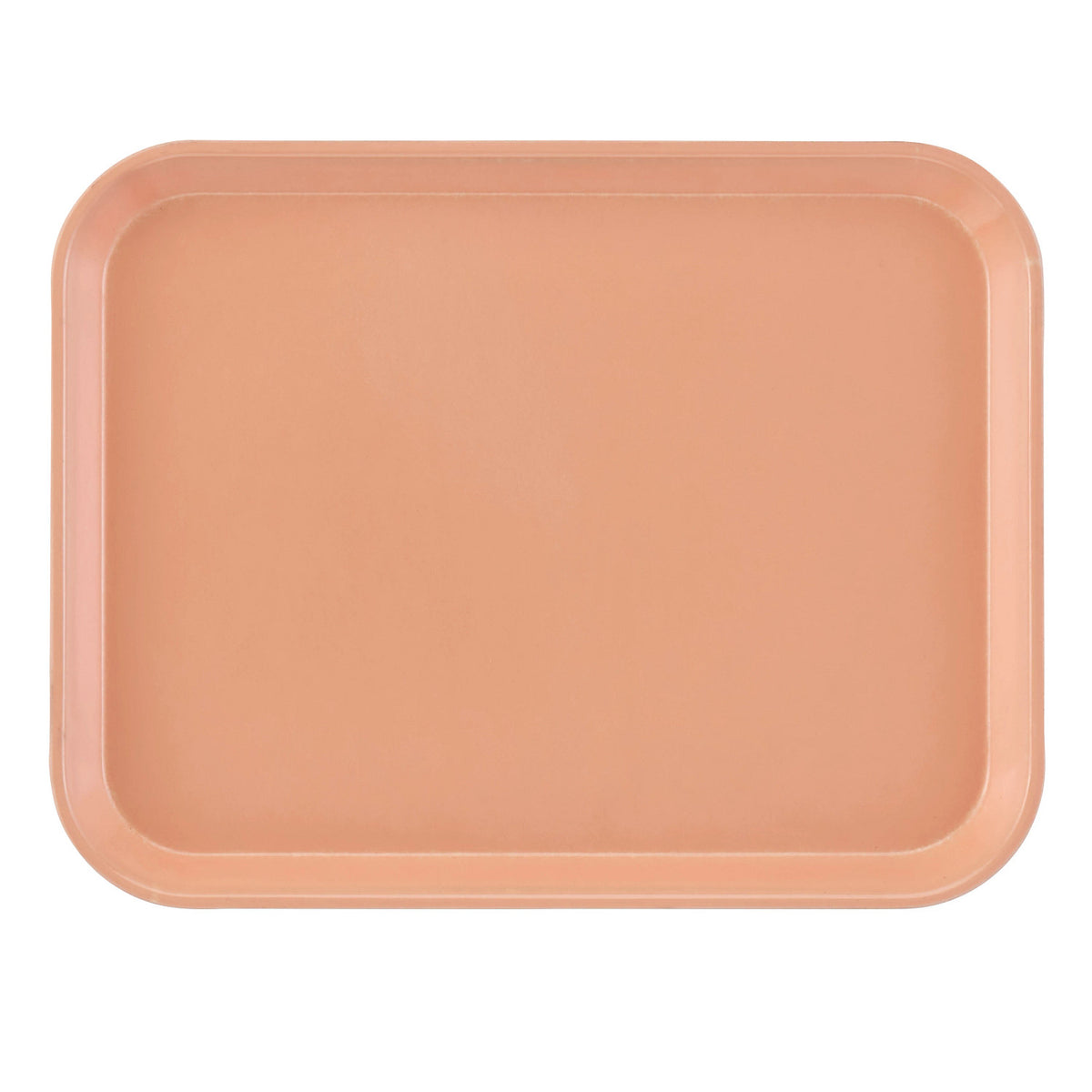 Cambro 1014117 Rectangular Camtray Fiberglass Tray, 10 5/8" x 13 3/4" - Dark Peach