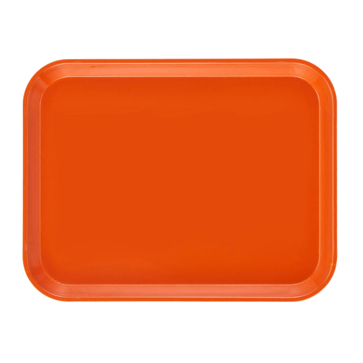Cambro 1014220 Rectangular Camtray Fiberglass Tray, 10 5/8" x 13 3/4" - Citrus Orange