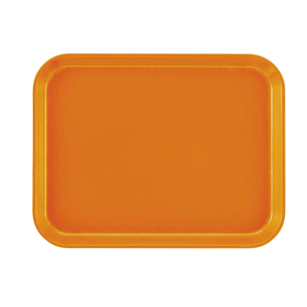 Cambro 1014222 Rectangular Camtray Fiberglass Tray, 10 5/8" x 13 3/4" - Orange Pizazz