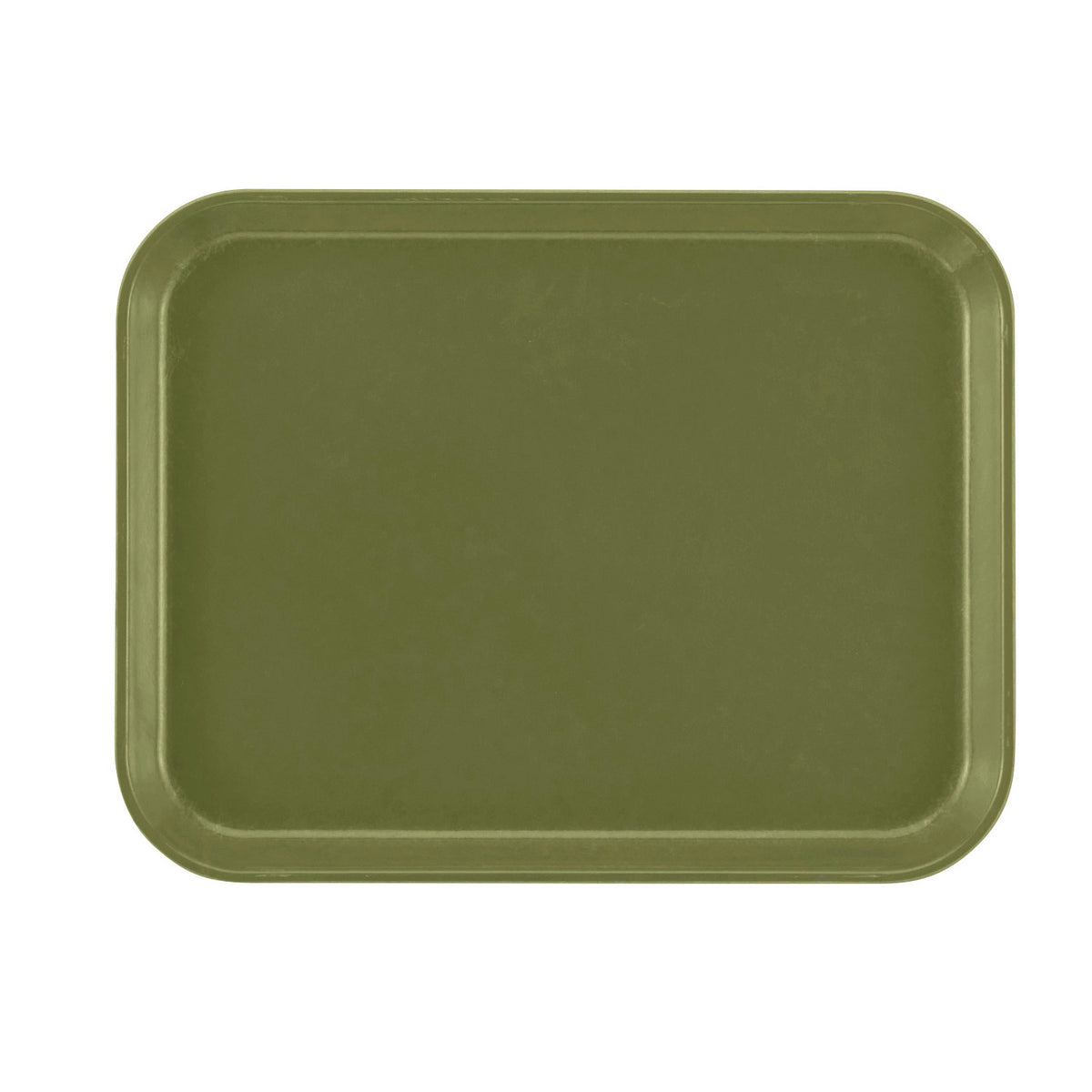 Cambro 1014428 Rectangular Camtray Fiberglass Tray, 10 5/8" x 13 3/4" - Olive Green