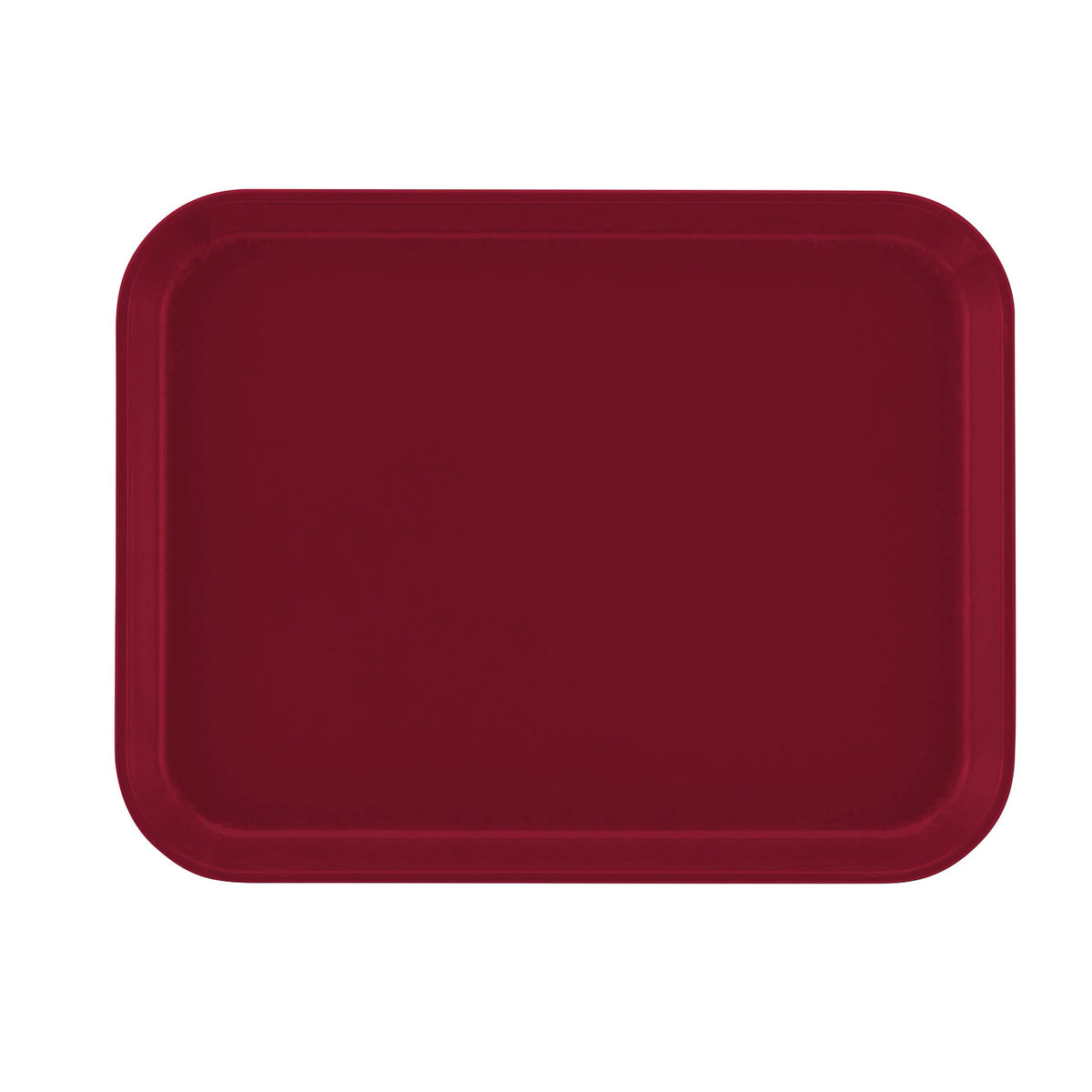 Cambro 1014505 Rectangular Camtray Fiberglass Tray, 10 5/8" x 13 3/4" - Cherry Red