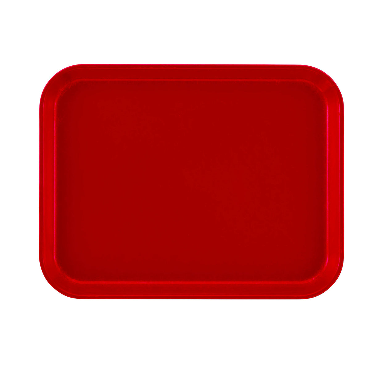 Cambro 1014510 Rectangular Camtray Fiberglass Tray, 10 5/8" x 13 3/4" - Signal Red