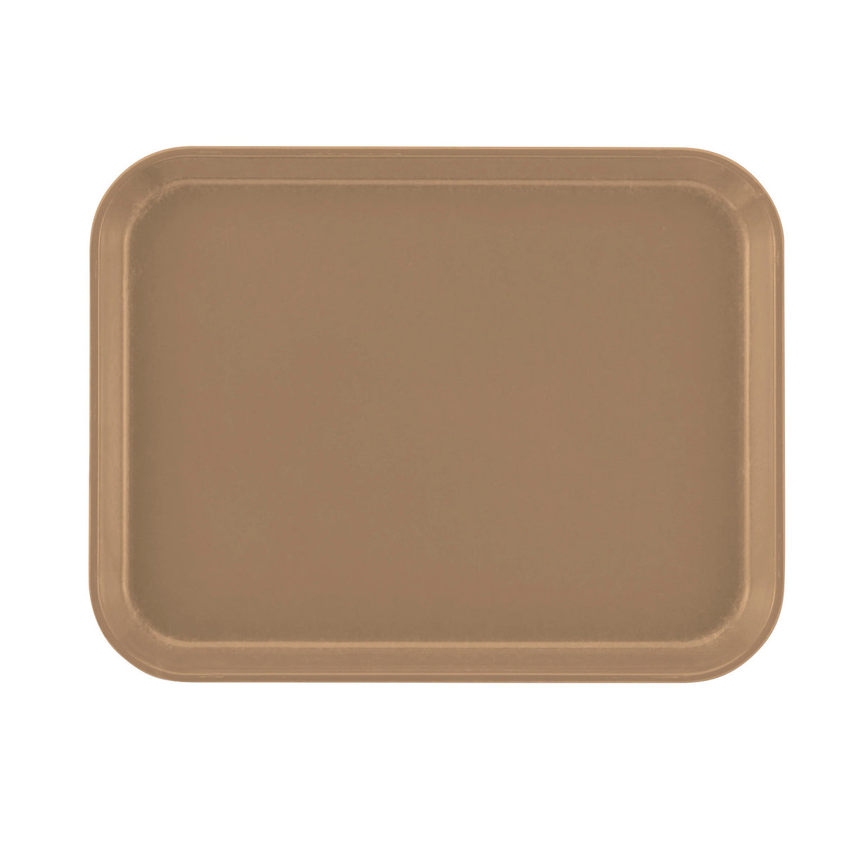 Cambro 1014513 Rectangular Camtray Fiberglass Tray, 10 5/8" x 13 3/4" - Bayleaf Brown