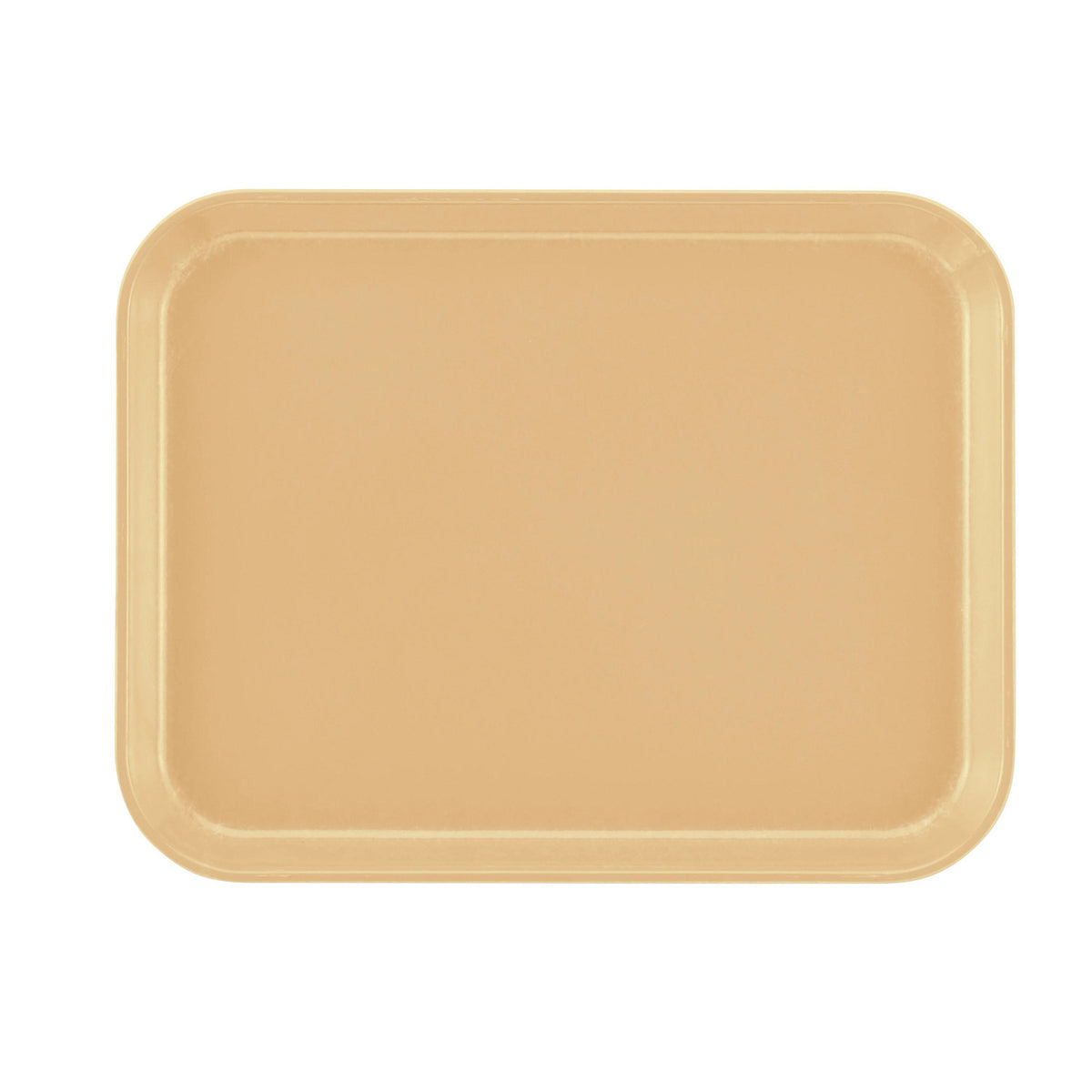 Cambro 1014514 Rectangular Camtray Fiberglass Tray, 10 5/8" x 13 3/4" - Earthen Gold