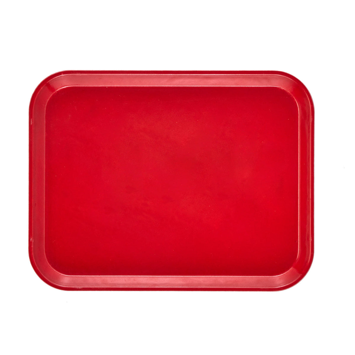 Cambro 1014521 Rectangular Camtray Fiberglass Tray, 10 5/8" x 13 3/4" - Cambro Red