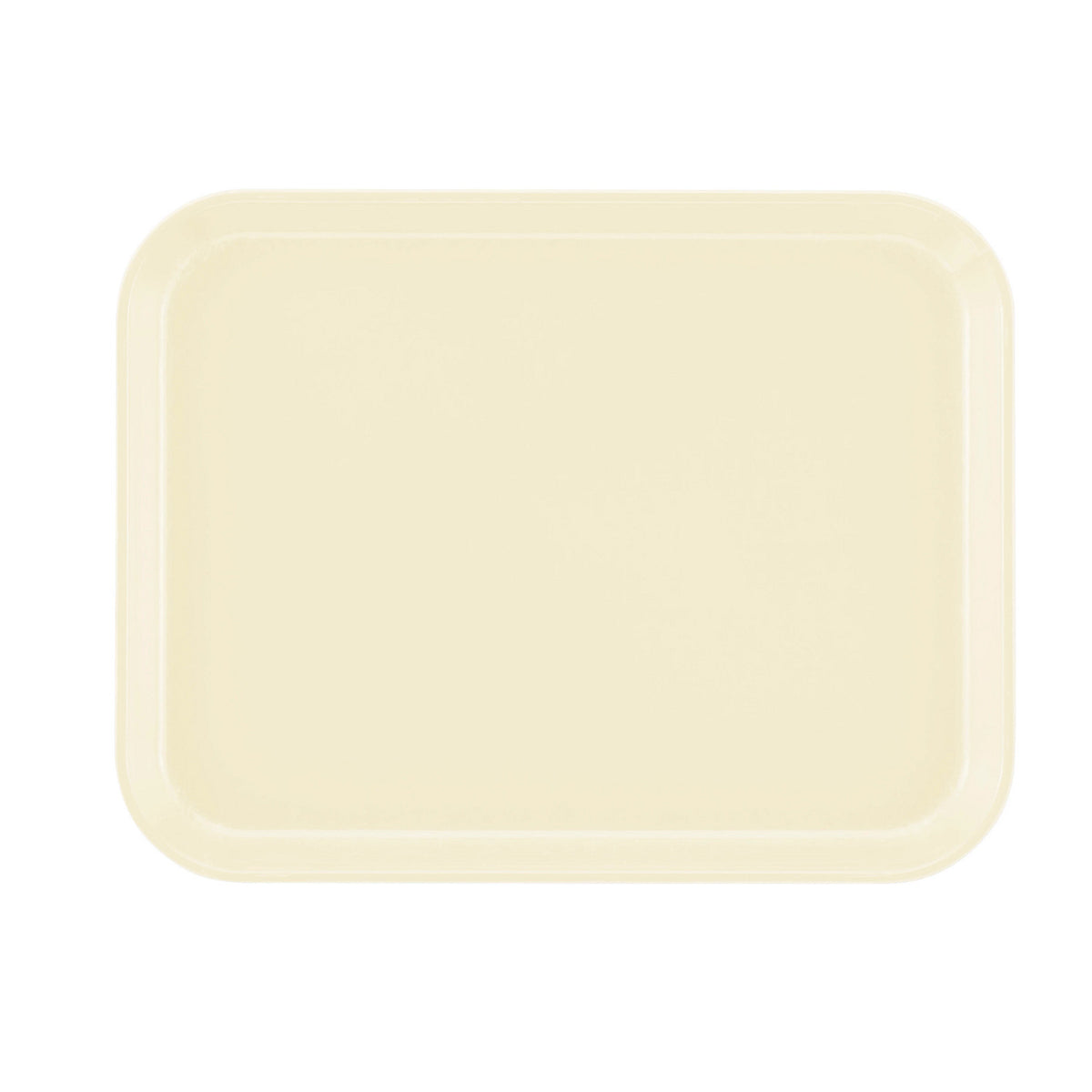 Cambro 1014536 Rectangular Camtray Fiberglass Tray, 10 5/8" x 13 3/4" - Lemon Chiffon