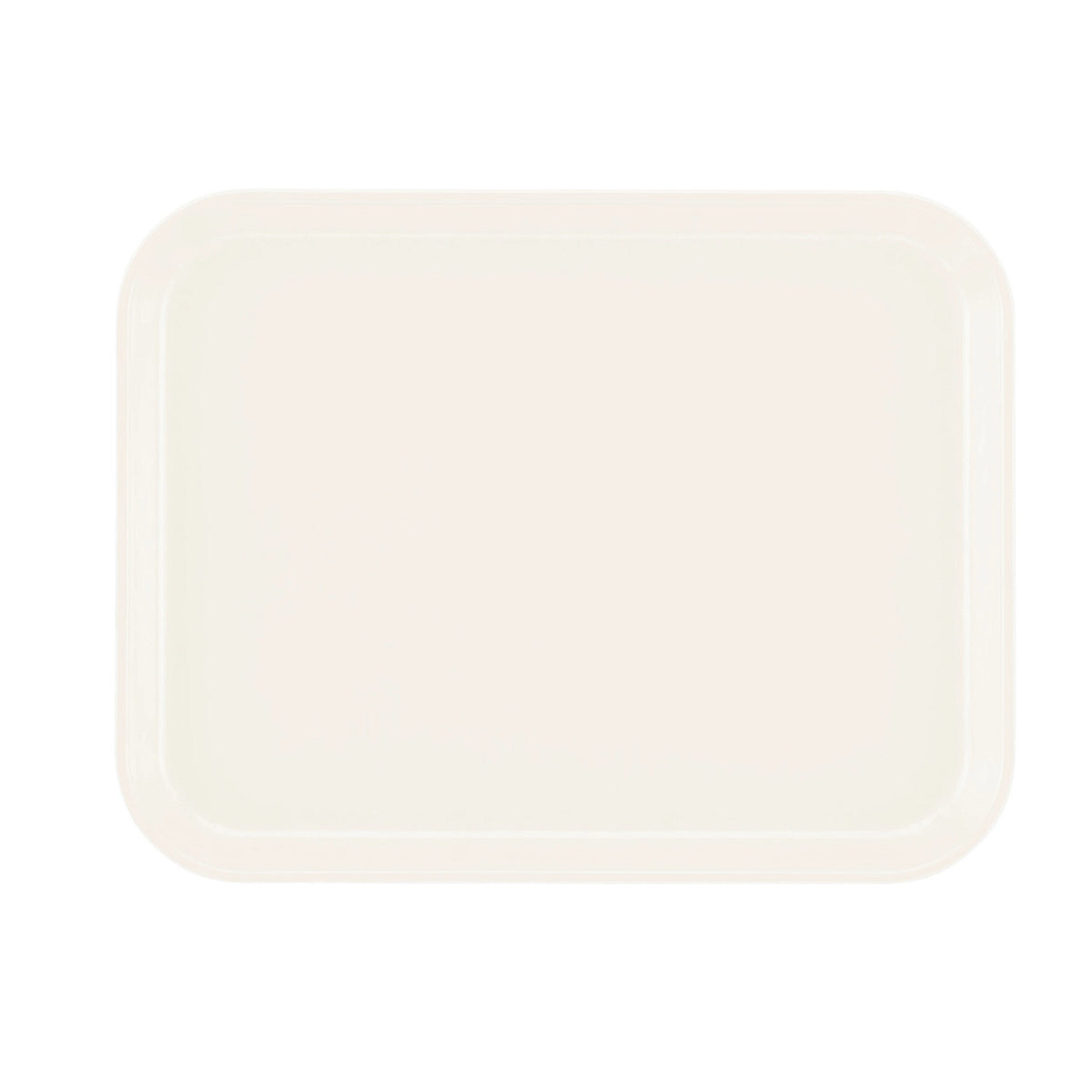 Cambro 1014538 Rectangular Camtray Fiberglass Tray, 10 5/8" x 13 3/4" - Cottage White