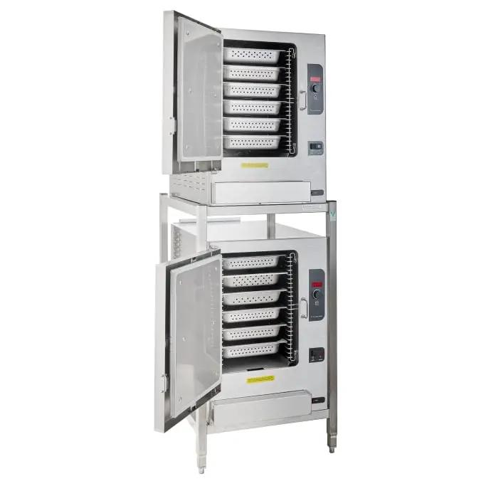 Cleveland (2) 22CET66.1 (12) Pan Convection Steamer - Stand, 208v/3ph by Cleveland (cleveland-2-22cet66-1-12-pan-convection-steamer-stand-208v-3ph)