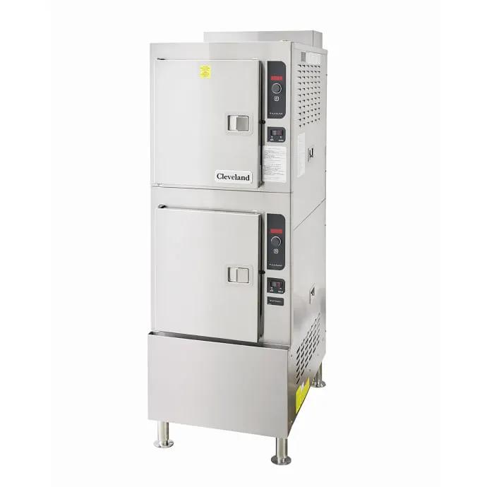 Cleveland 24CGA10.2ES (10) Pan Convection Steamer - Cabinet, Descaling Port, Natural Gas by Cleveland (cleveland-24cga10-2es-10-pan-convection-steamer-cabinet-descaling-port-natural-gas)