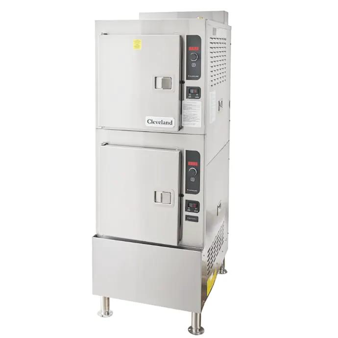 Cleveland 24CGA10 (10) Pan Convection Steamer - Cabinet, Descaling Port, Natural Gas by Cleveland (cleveland-24cga10-10-pan-convection-steamer-cabinet-descaling-port-natural-gas)