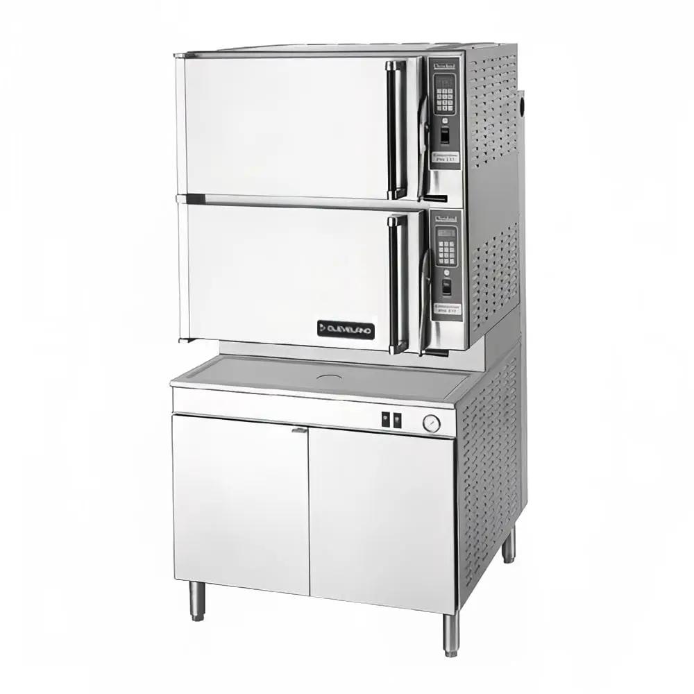 Cleveland 36CGM16300 (16) Pan Convection Steamer - Cabinet, Natural Gas by Cleveland (cleveland-36cgm16300-16-pan-convection-steamer-cabinet-natural-gas)