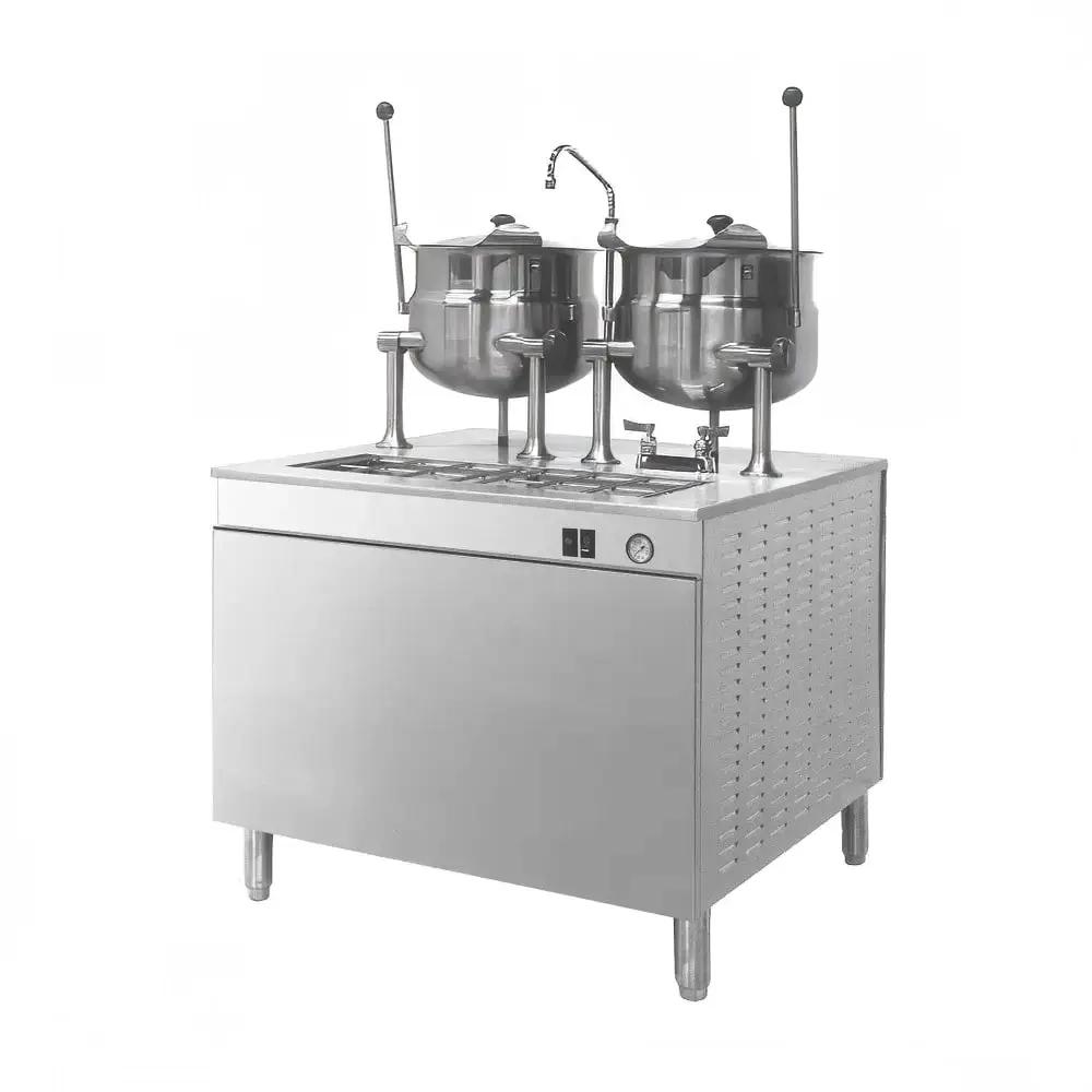 Cleveland 36EMK6624 (2) 6 gal Steam Kettles - Manual Tilt, 2/3 Jacket, 208v/3ph by Cleveland (cleveland-36emk6624-2-6-gal-steam-kettles-manual-tilt-2-3-jacket-208v-3ph)