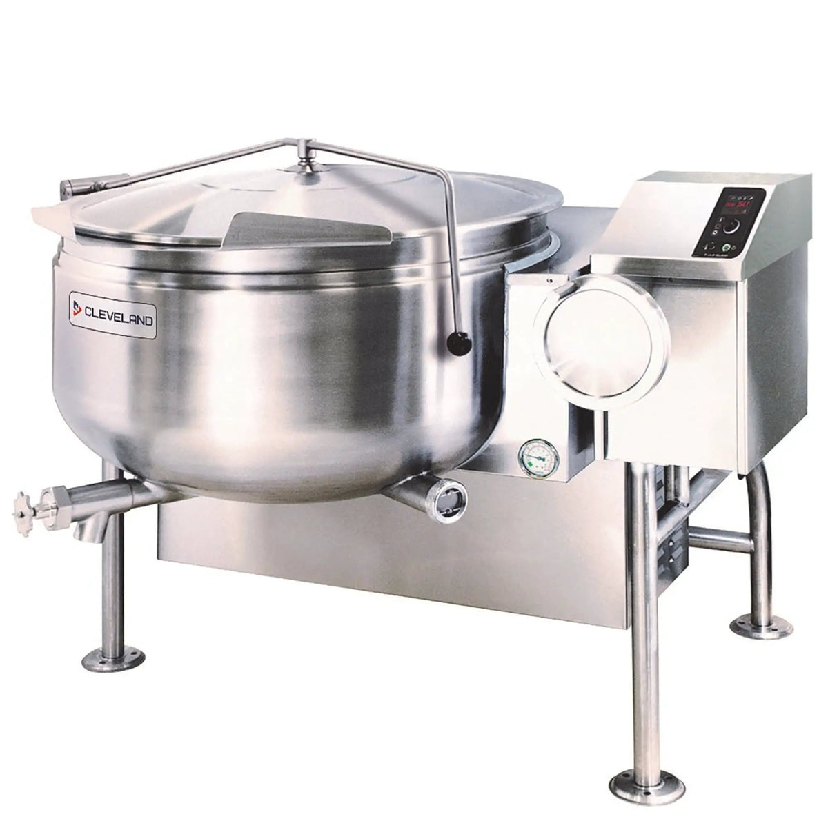 Cleveland KGL40TSH 40 gal Steam Kettle - Manual Tilt, Full Jacket, Liquid Propane by Cleveland (cleveland-kgl40tsh-40-gal-steam-kettle-manual-tilt-full-jacket-liquid-propane)