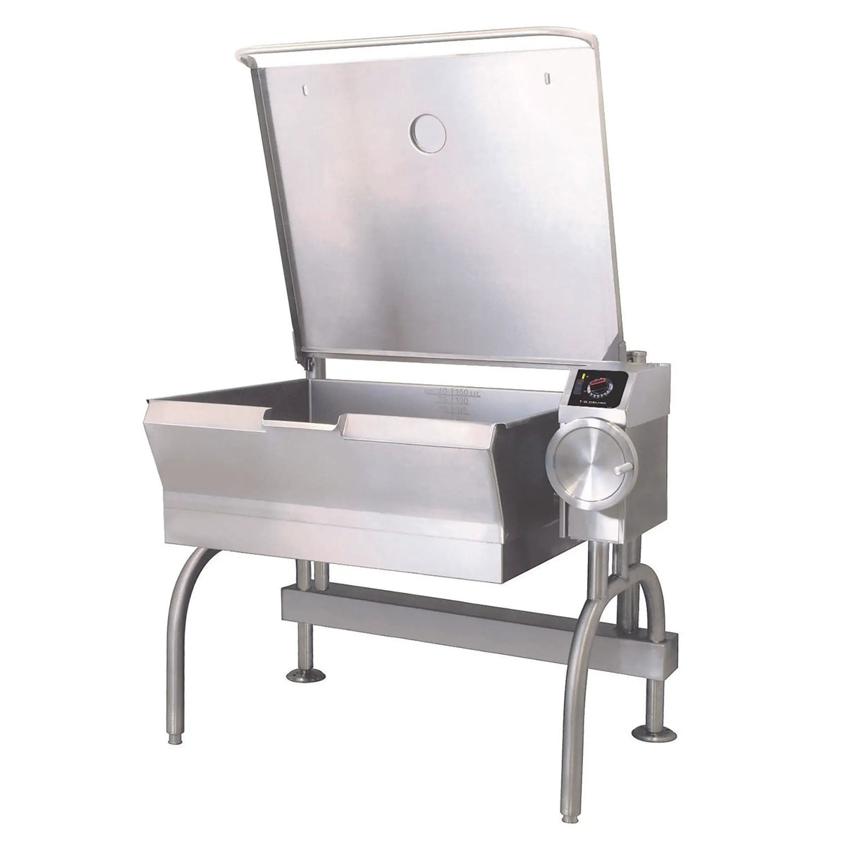 Cleveland SEL30T1 30 gal. Tilt Skillet - Open Leg Base, Peened Interior, Measurement Marks, 240v/3ph by Cleveland (cleveland-sel30t1-30-gal-tilt-skillet-open-leg-base-peened-interior-measurement-marks-240v-3ph)