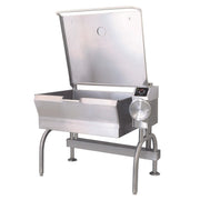 Cleveland SEL40T1 40 gal. Tilt Skillet - Open Leg Base, Peened Interior, Strainer, 240v/1ph by Cleveland (cleveland-sel40t1-40-gal-tilt-skillet-open-leg-base-peened-interior-strainer-240v-1ph)