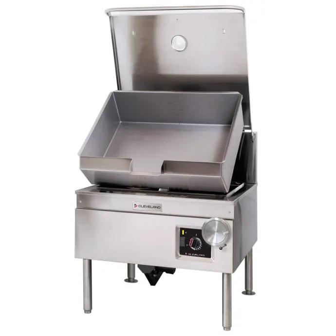 Cleveland SGL40TR 40 gal. Tilt Skillet - Open Base, Measurement Marks, Strainer, Natural Gas by Cleveland (cleveland-sgl40tr-40-gal-tilt-skillet-open-base-measurement-marks-strainer-natural-gas)