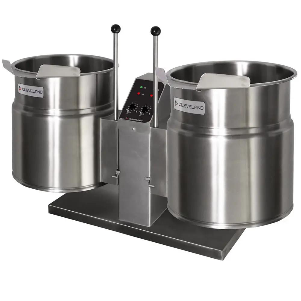 Cleveland TKET-3-T (2) 3 gal Steam Kettles - Manual Tilt, 2/3 Jacket, 208v/1ph by Cleveland (cleveland-tket-3-t-2-3-gal-steam-kettles-manual-tilt-2-3-jacket-208v-1ph)