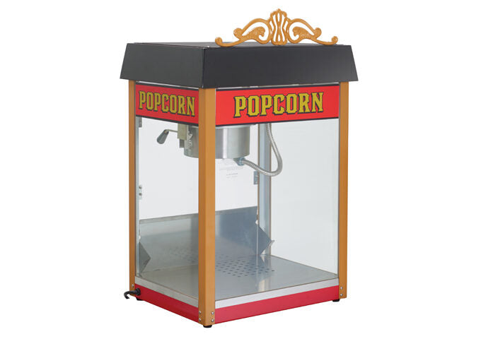 Winco 11080, Benchmark Street Vendor Popcorn Machine - 8 oz Kettle, 120v
