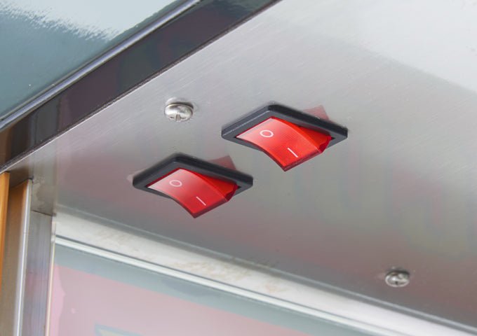 Winco 11080, Benchmark Street Vendor Popcorn Machine - 8 oz Kettle, 120v