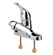 Krowne 12 - 525L, Silver Series 4" Center Single Lever Handles Faucet with Pop - up Drain