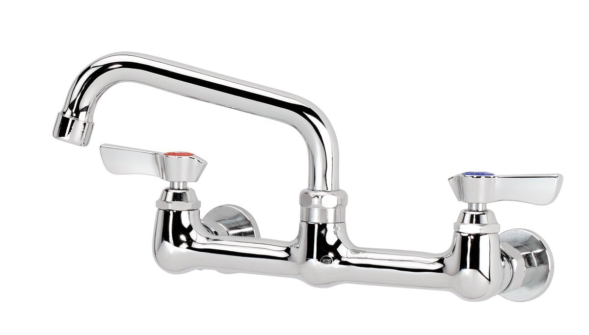 Krowne 12 - 806L, Silver Series 8" Center Wall Mount Faucet with 6" Spout