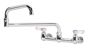 Krowne 12 - 824L, Silver Series 8" Center Wall Mount Faucet with 24" Jointed Spout