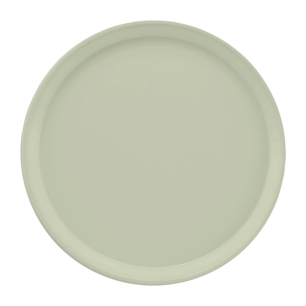 Cambro 1200101 Round Camtray Fiberglass Serving Tray, 12" Dia. - Antique Parchment