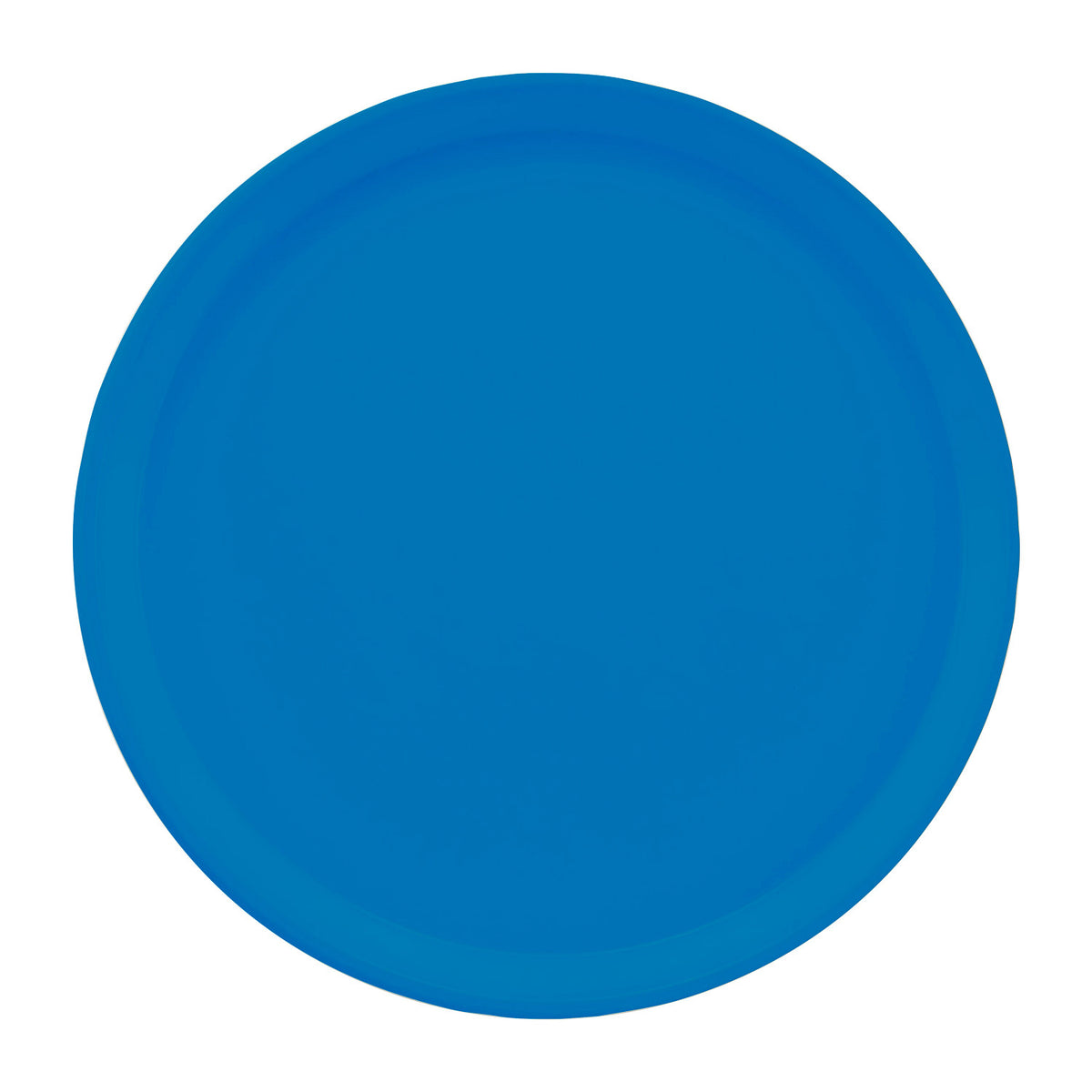 Cambro 1200105 Round Camtray Fiberglass Serving Tray, 12" Dia. - Horizon Blue