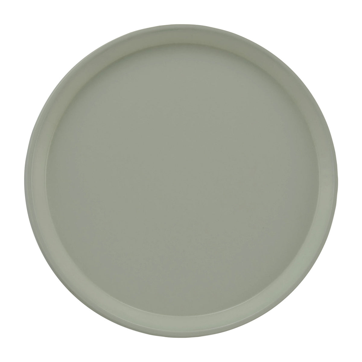 Cambro 1200199 Round Camtray Fiberglass Serving Tray, 12" Dia. - Taupe