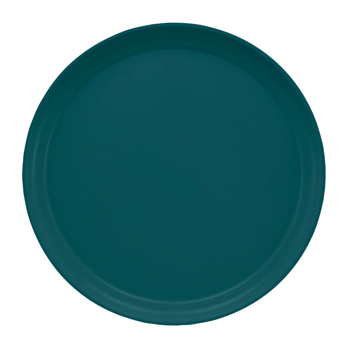 Cambro 1200401 Round Camtray Fiberglass Serving Tray, 12" Dia. - Slate Blue