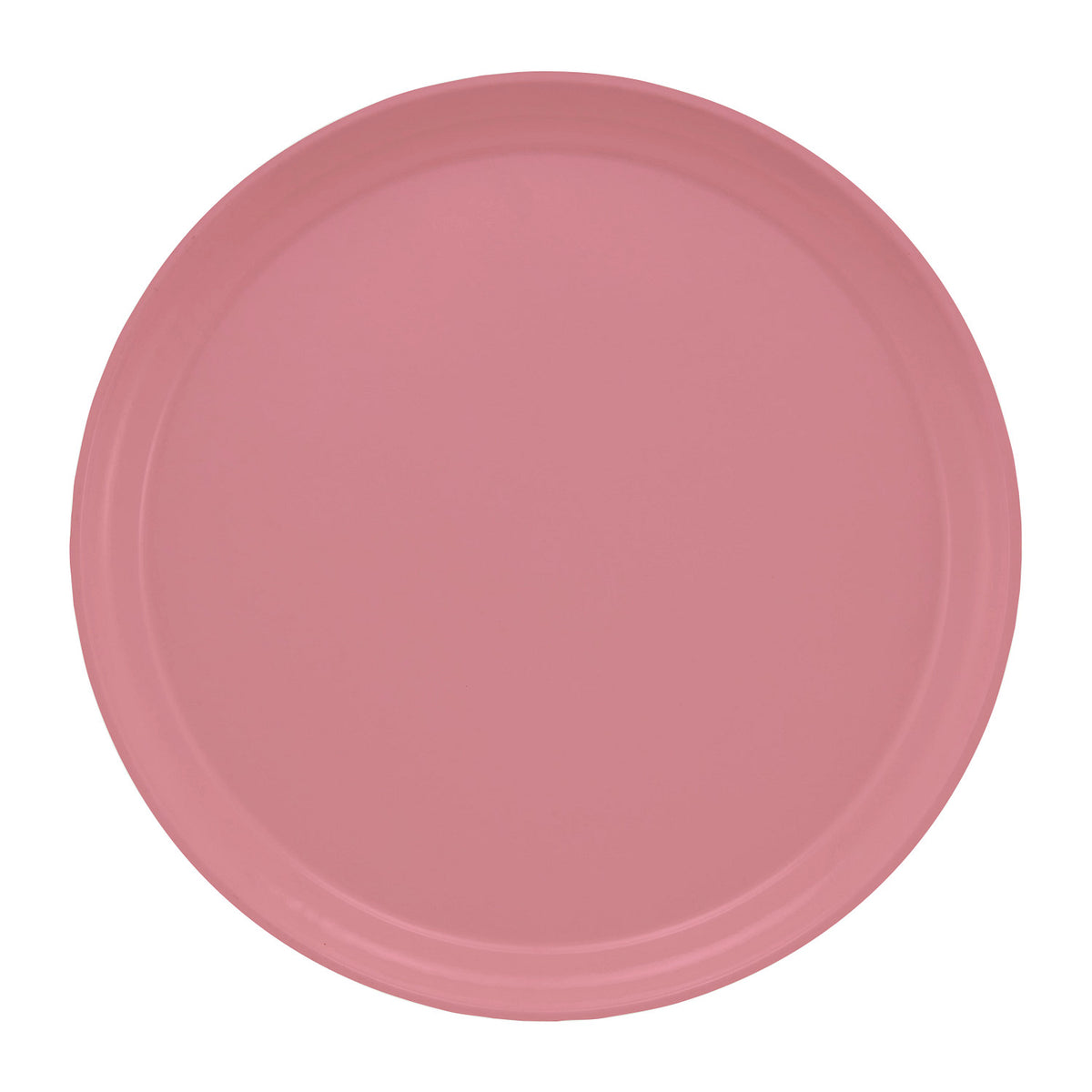 Cambro 1200409 Round Camtray Fiberglass Serving Tray, 12" Dia. - Blush