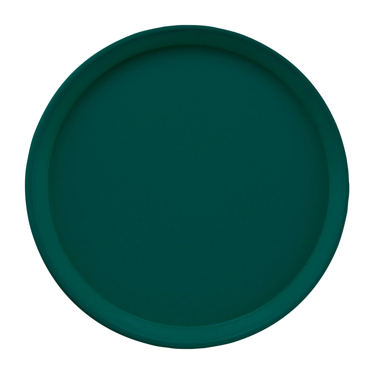Cambro 1200414 Round Camtray Fiberglass Serving Tray, 12" Dia. - Teal