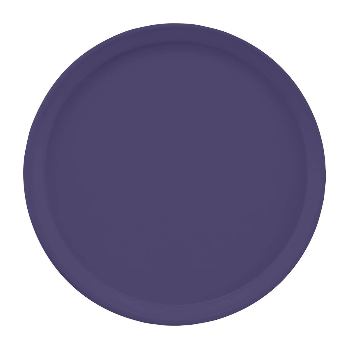 Cambro 1200551 Round Camtray Fiberglass Serving Tray, 12" Dia. - Grape
