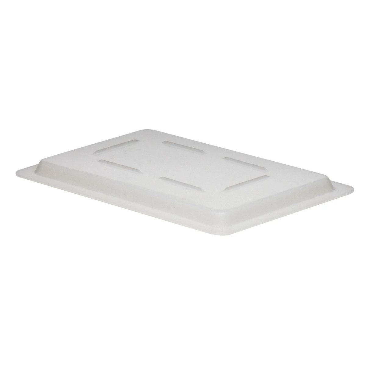 Cambro 1218CP148 Poly Flat Lid for Half Size Food Boxes, White - White