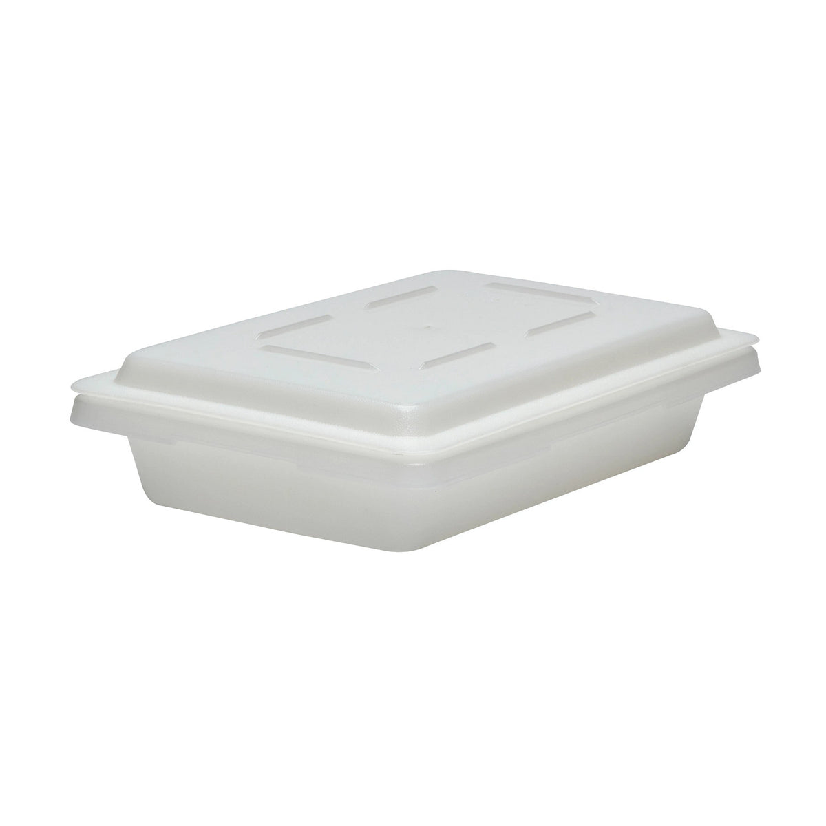Cambro 1218CP148 Poly Flat Lid for Half Size Food Boxes, White - White