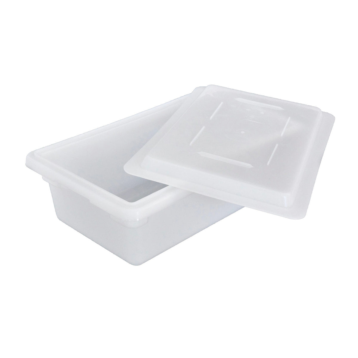 Cambro 1218CP148 Poly Flat Lid for Half Size Food Boxes, White - White