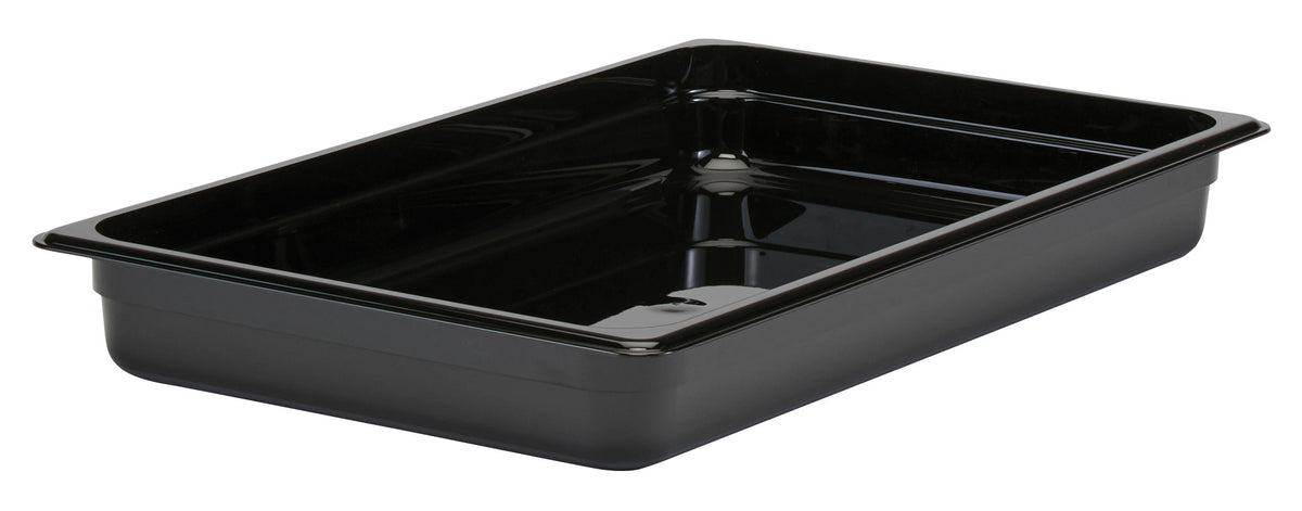 Cambro 12CW110 Camwear Full Size Food Pan - Black