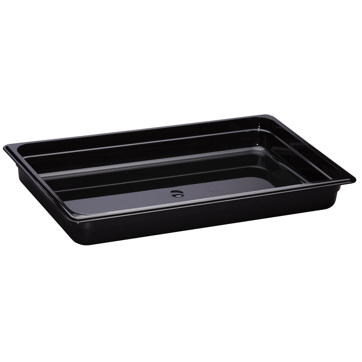 Cambro 12HP110 H-Pan Full Size High Heat Food Pan, 2 1/2" Deep, 8.9 qt. - Black