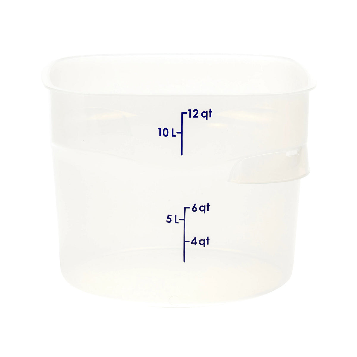 Cambro 12RFSPROPP190 FreshPro CamRounds Round Food Storage Container, 12 qt., Translucent - Translucent