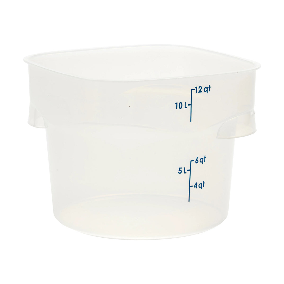 Cambro 12RFSPROPP190 FreshPro CamRounds Round Food Storage Container, 12 qt., Translucent - Translucent