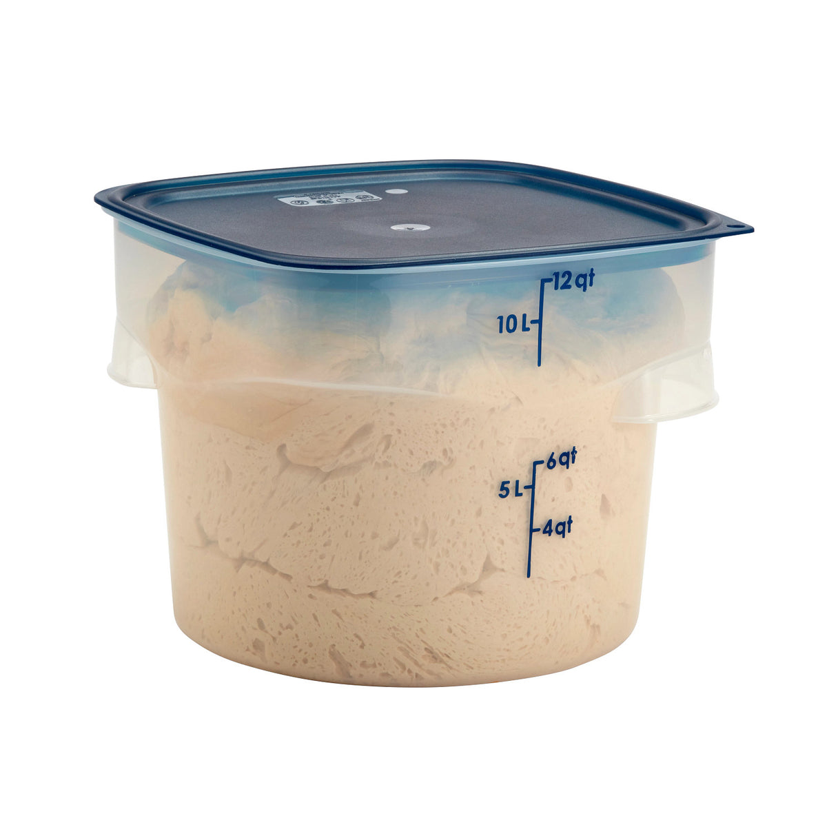 Cambro 12RFSPROPP190 FreshPro CamRounds Round Food Storage Container, 12 qt., Translucent - Translucent