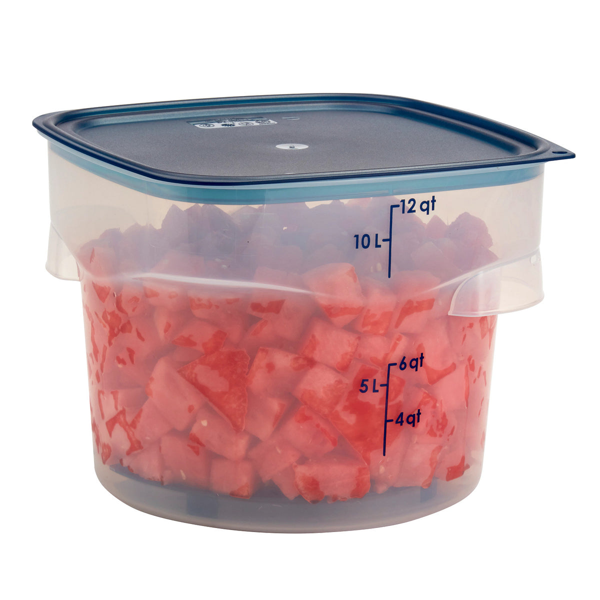 Cambro 12RFSPROPP190 FreshPro CamRounds Round Food Storage Container, 12 qt., Translucent - Translucent